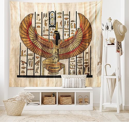 Miniatura 48 de Lunarable Tapiz de La Habana, caballeros que tocan saxofón con sombreros de Panamá y auto rojo nostálgico, colgante de pared para dormitorio, sala