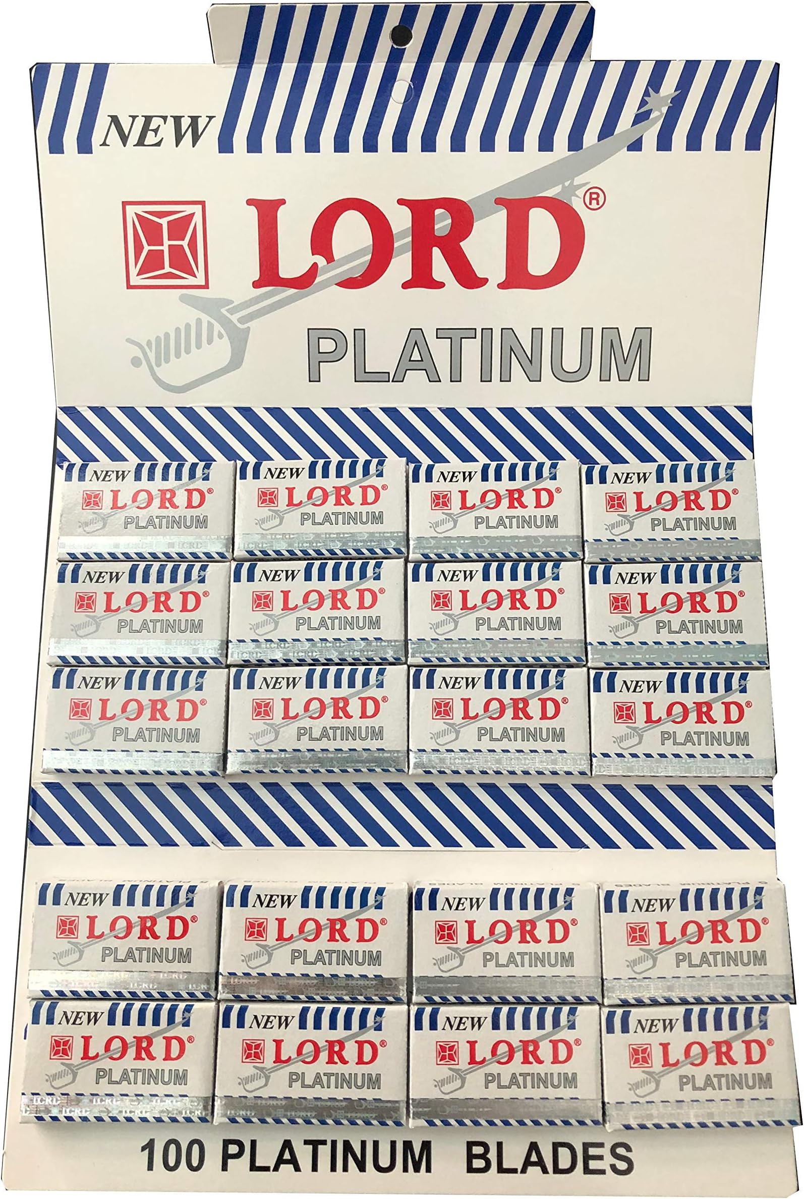 Platinum Double Edge Safety Razor Blades, 100 blades (5x20)