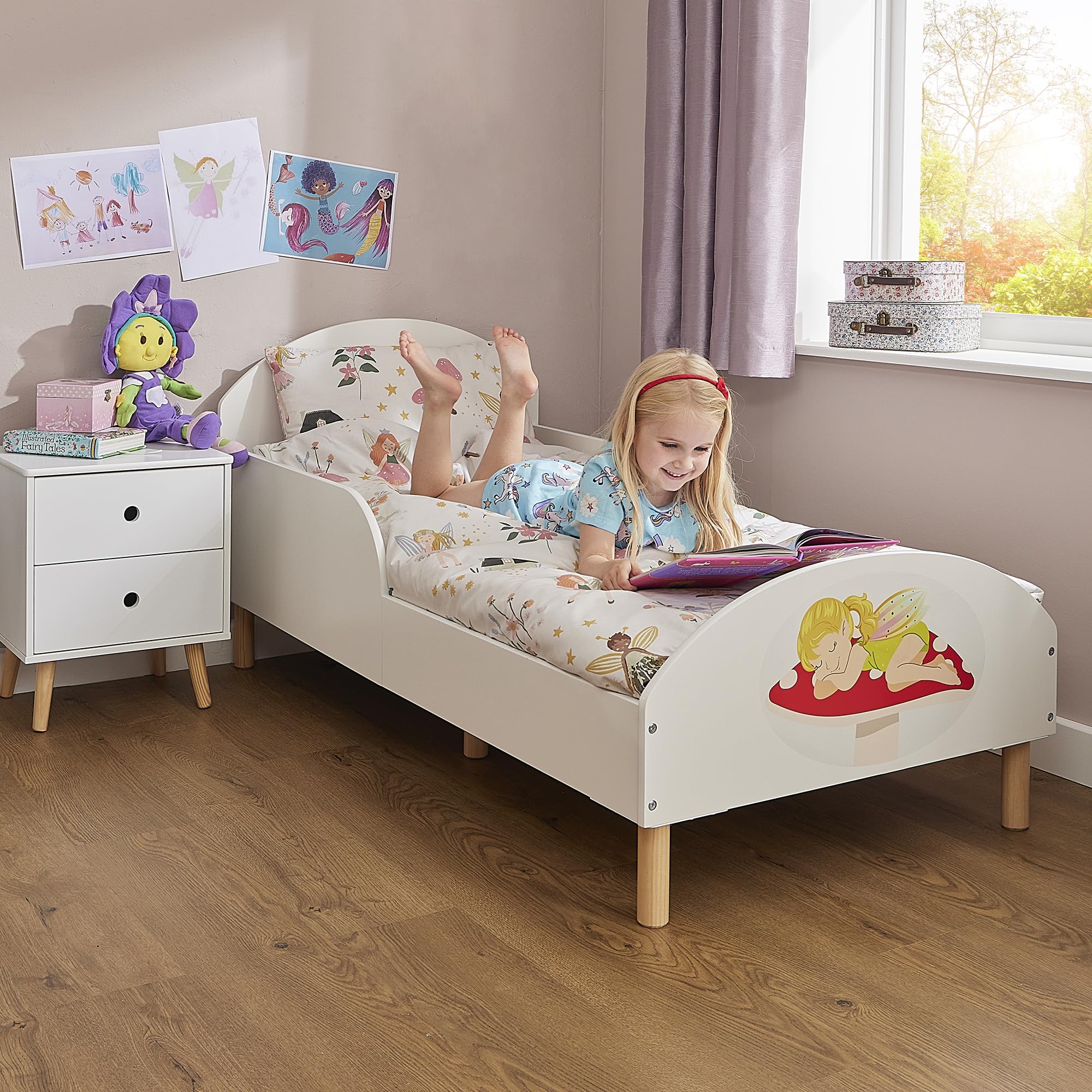Liberty House Toys Fairy White Toddler Bed from B&Q