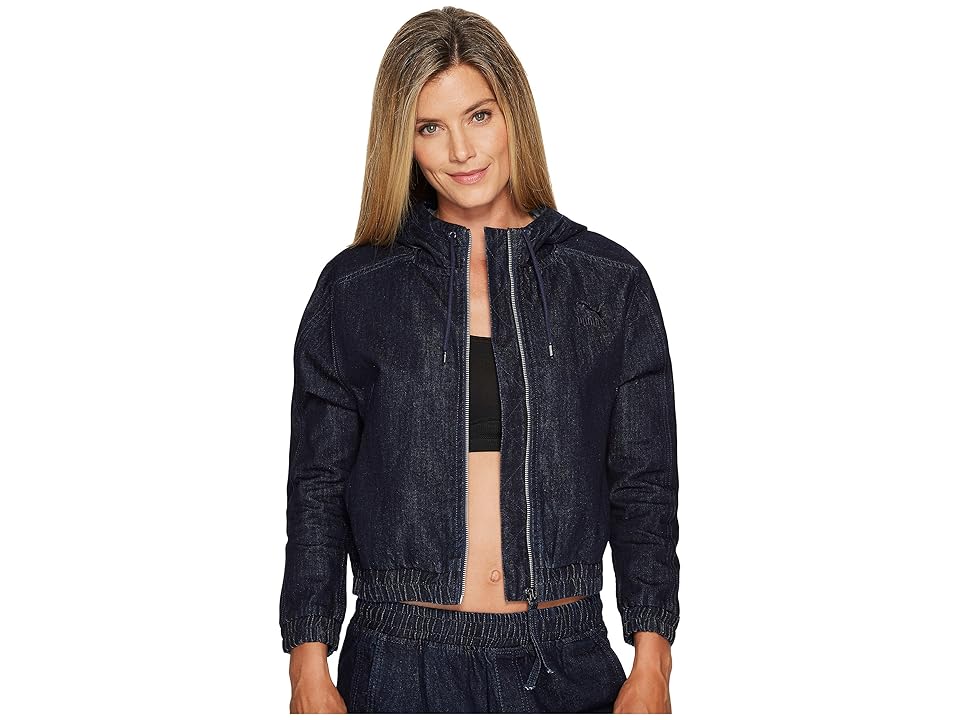 

PUMA Denim T7 Track Jacket (Peacoat/Denim Blue) Women's Coat