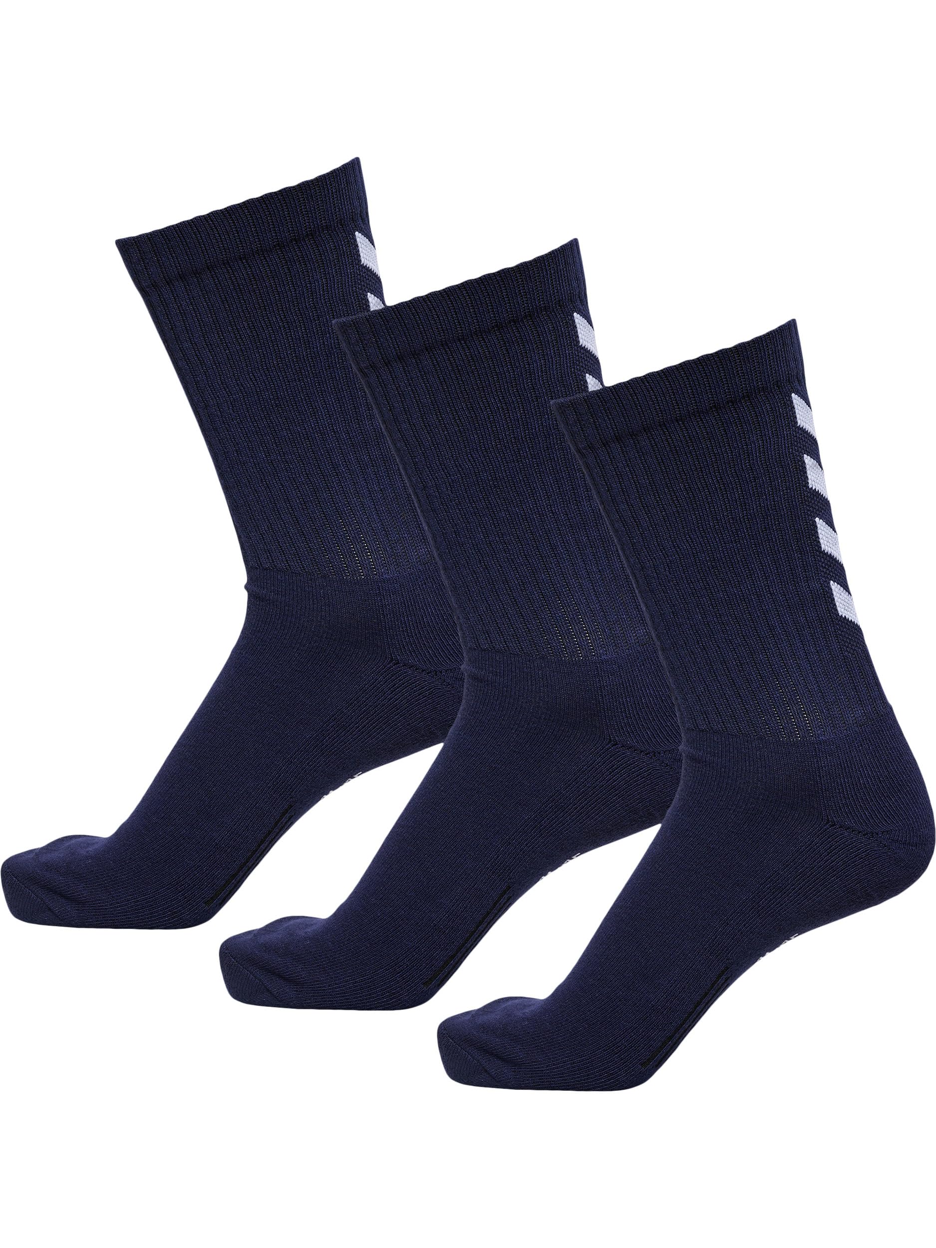 Hummel Unisex Fundamental 3-pack Sock, MARINE, 36-40 EU