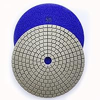 Vista 53 de Almohadillas de pulido de piedra seca/hormigón de alto rendimiento de 5 ", altura de segmento de 0.059 in, estilo de panal, grano 3000