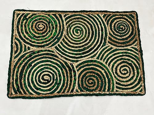 Miniatura 9 de ARTS OF JAIPUR Collection - Alfombra de pasillo de yute natural, 3 x 10 pies, alfombra de pasillo de yute natural, estilo vintage, tamaño