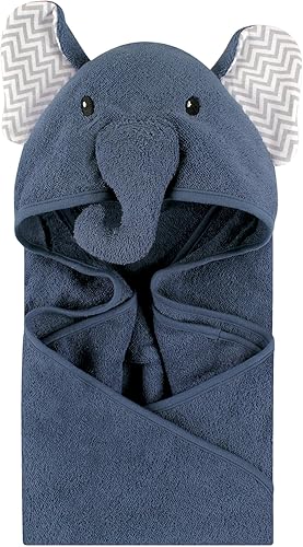 Miniatura 10 de Little Treasure Toalla unisex de algodón con capucha con cara de animal para bebé, Llama, talla única