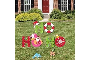 Ho Ho Ho Yard Sign for Holiday Cheer in Tropical Theme