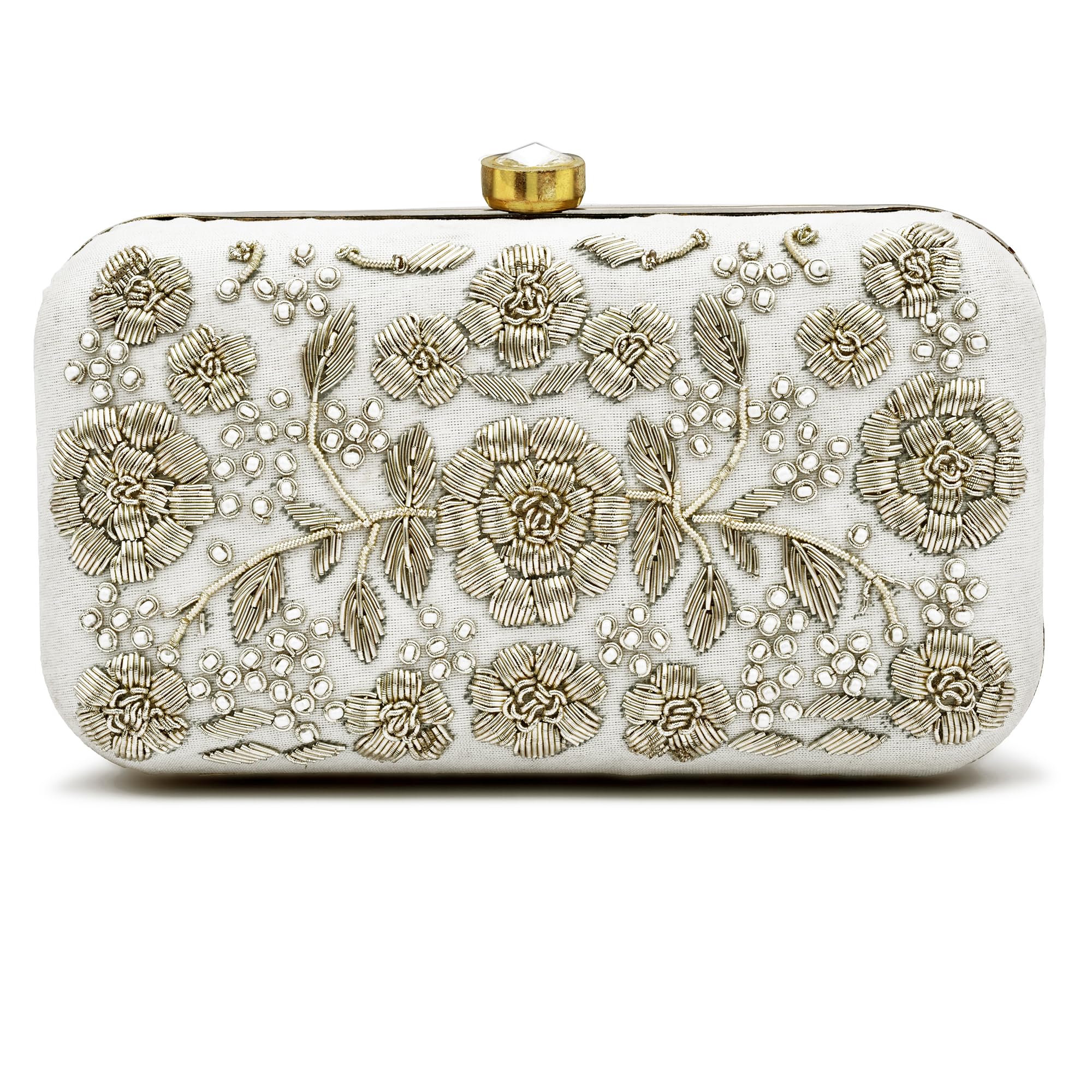 For The Beautiful You White Womens Clutch (222) (B0CR7S3QY9) Amazon Price History, Amazon Price Tracker