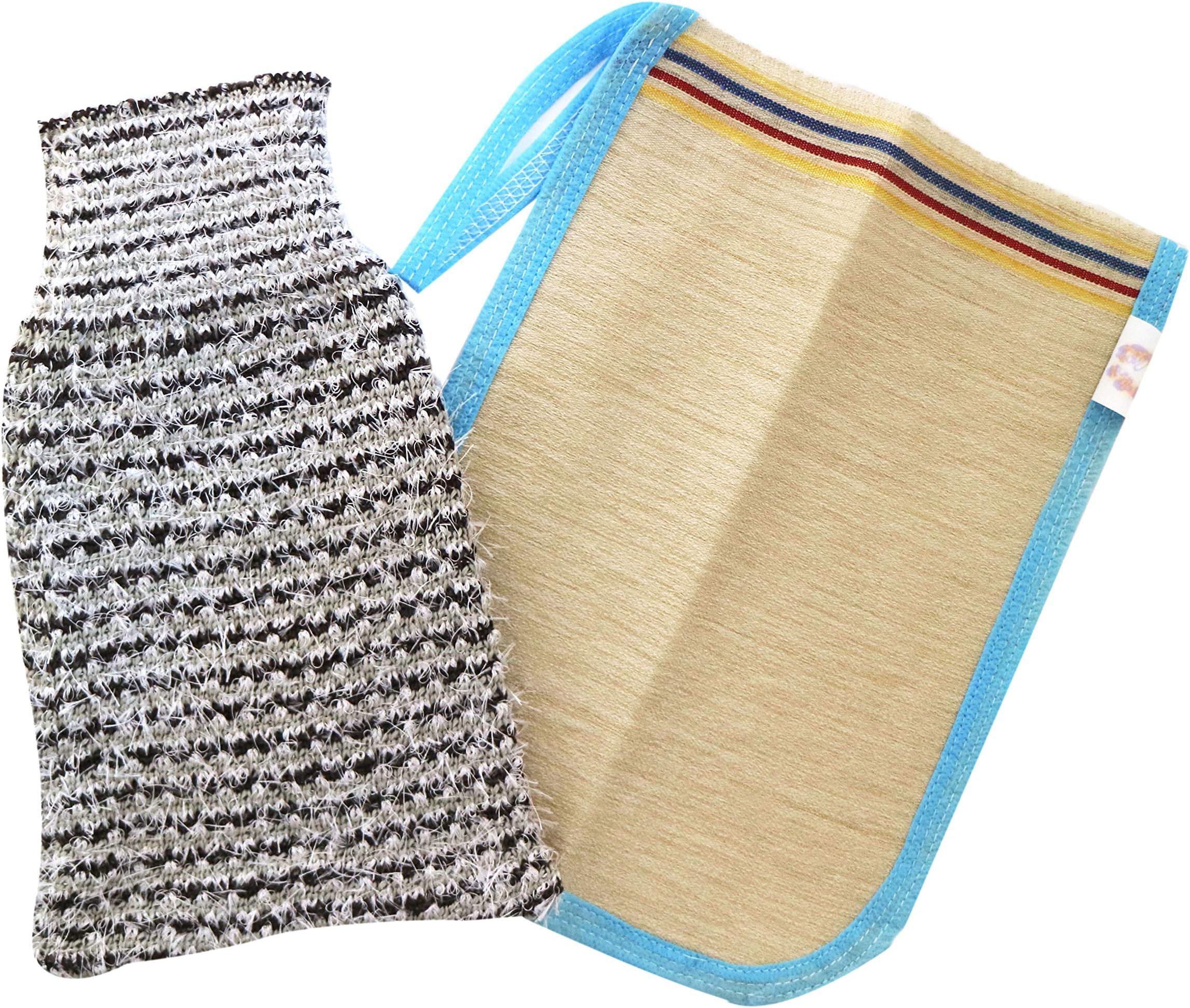 Exfoliating Bath Glove (Set of 2) Hammam Mitt Kessa Body Exfoliator
