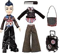 Vista 2 de Bratz Pretty 'N' Punk Eitan Boyz Punkz - Muñeca de moda con 2 trajes y maleta, coleccionistas a partir de 6, 7, 8, 9 y 10 años