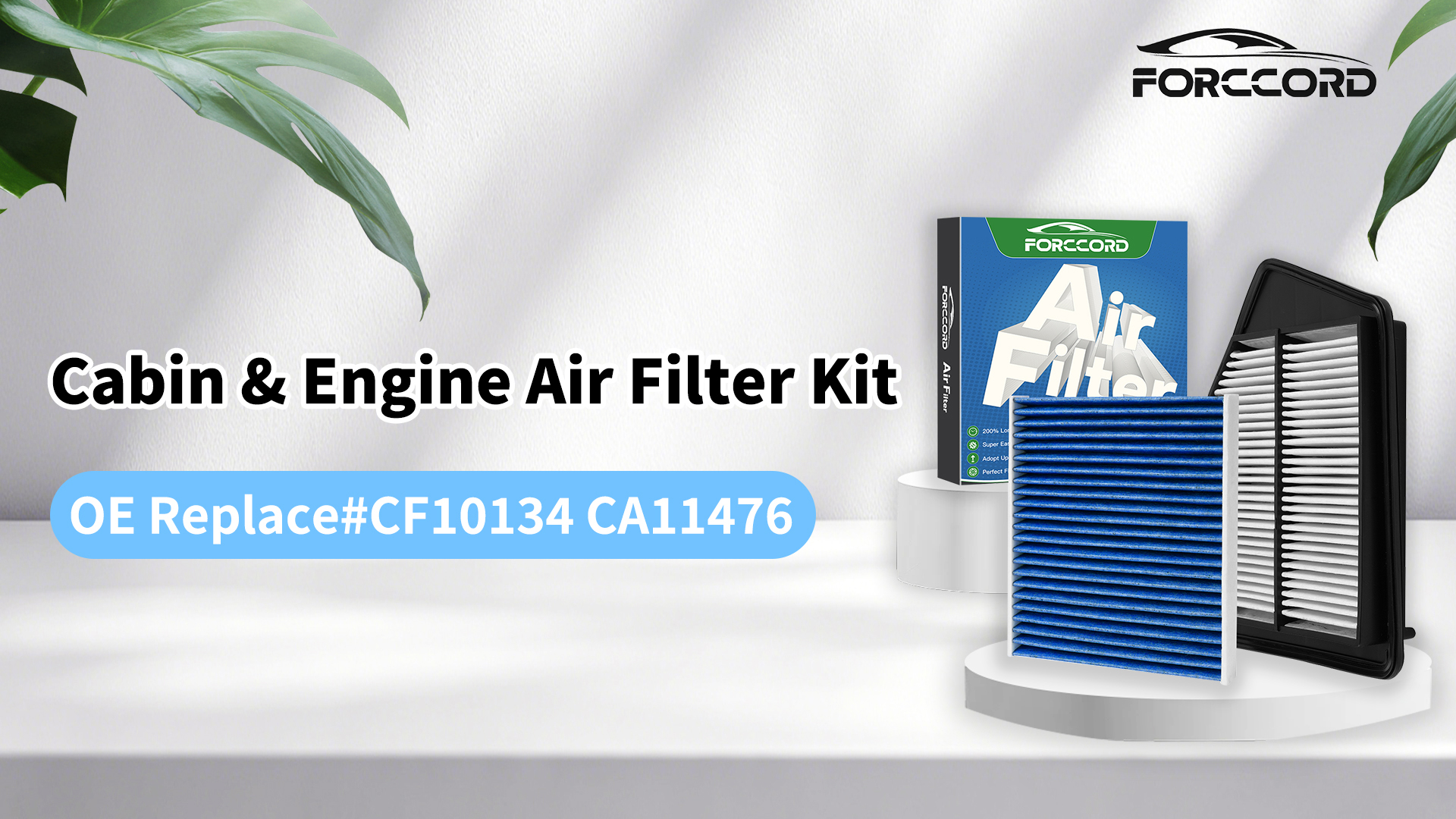Image of Cabin & Engine Air Filter Fit for Honda Accord 2.4L (2013-2017), Acura TLX 2.4L (2015-2020) (All Not for Hybrid!) Activated Carbon Cabin Filter Replace#CF10134 CA11476 Car Accessories