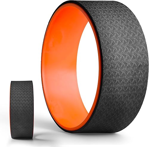 SQUATZ Estirador de espalda de rueda de yoga, rodillo de espalda con soporte de peso de hasta 777 libras, resistente, seguro y cómodo para yoga,