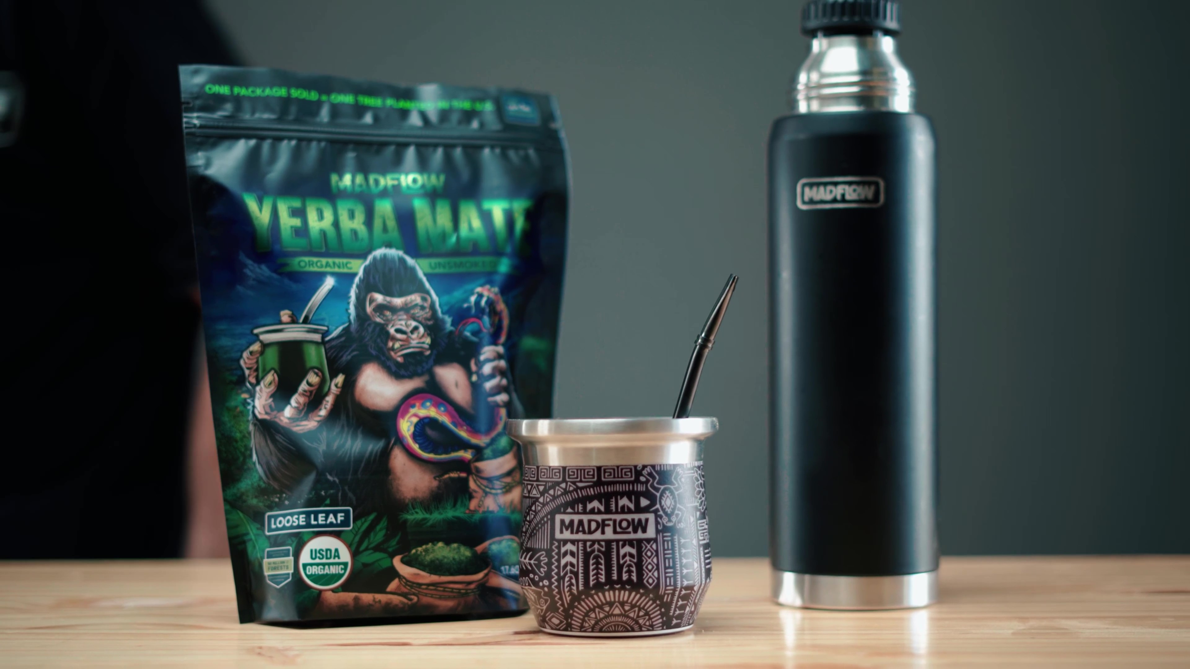 Amazon.com: MADFLOW Unsmoked Organic Yerba Mate Loose Leaf 1.1 Lb