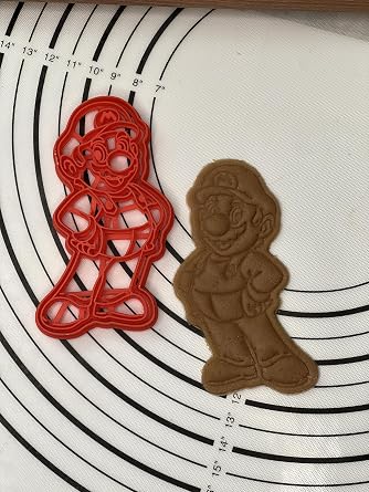 Cool Mario Cookie Cutter & Mold Produced by 3D Kitchen Art