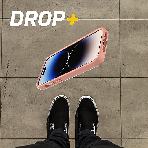 Miniatura 5 de OtterBox Funda OtterGrip Symmetry Series para iPhone 14 Pro (Solamente) - PEACHES (Naranja), agarre integrado, funda elegante, se ajusta a MagSafe,