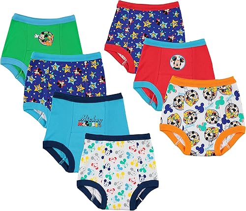 Miniatura 1 de Disney Pantalones de entrenamiento para ir al baño de Mickey Mouse para niños y kit de inicio con pegatinas y tabla de seguimiento