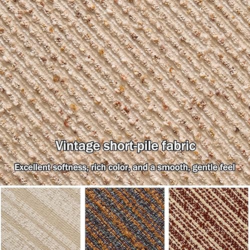 Miniatura 5 de Retro Upholstered Dining Room Chairs, Wood Dining Chairs Set Kitchen Chair, Lounge Reception Vanity Chair, Armless Seat with Back for Living Room,