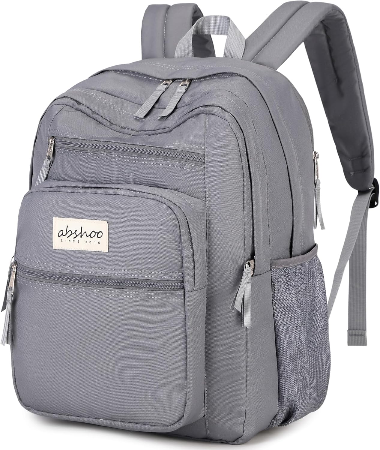 abshoo 32L Big Student Laptop Backpack For College Men Women Middle High School Teen Bookbag Travel Backpack Daypack (Grey)