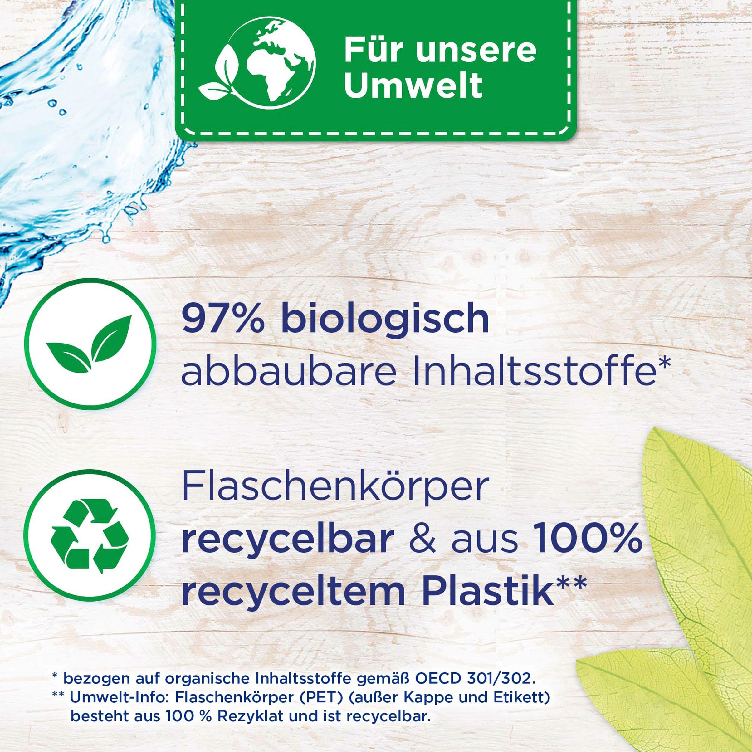 Vernel Naturals Weichspüler, Ylang Ylang & Süßgras, 192 (6 x 32) Waschladungen, 100% vegan, 99% naturbasierte Inhaltsstoffe, ohne Silikone und Farbstoffe