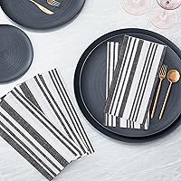 Vista 7 de RUVANTI Juego de 12 servilletas de algodón 100%, 20 x 20 pulgadas, lavables, suaves, absorbentes, servilletas de algodón para fiestas, Navidad