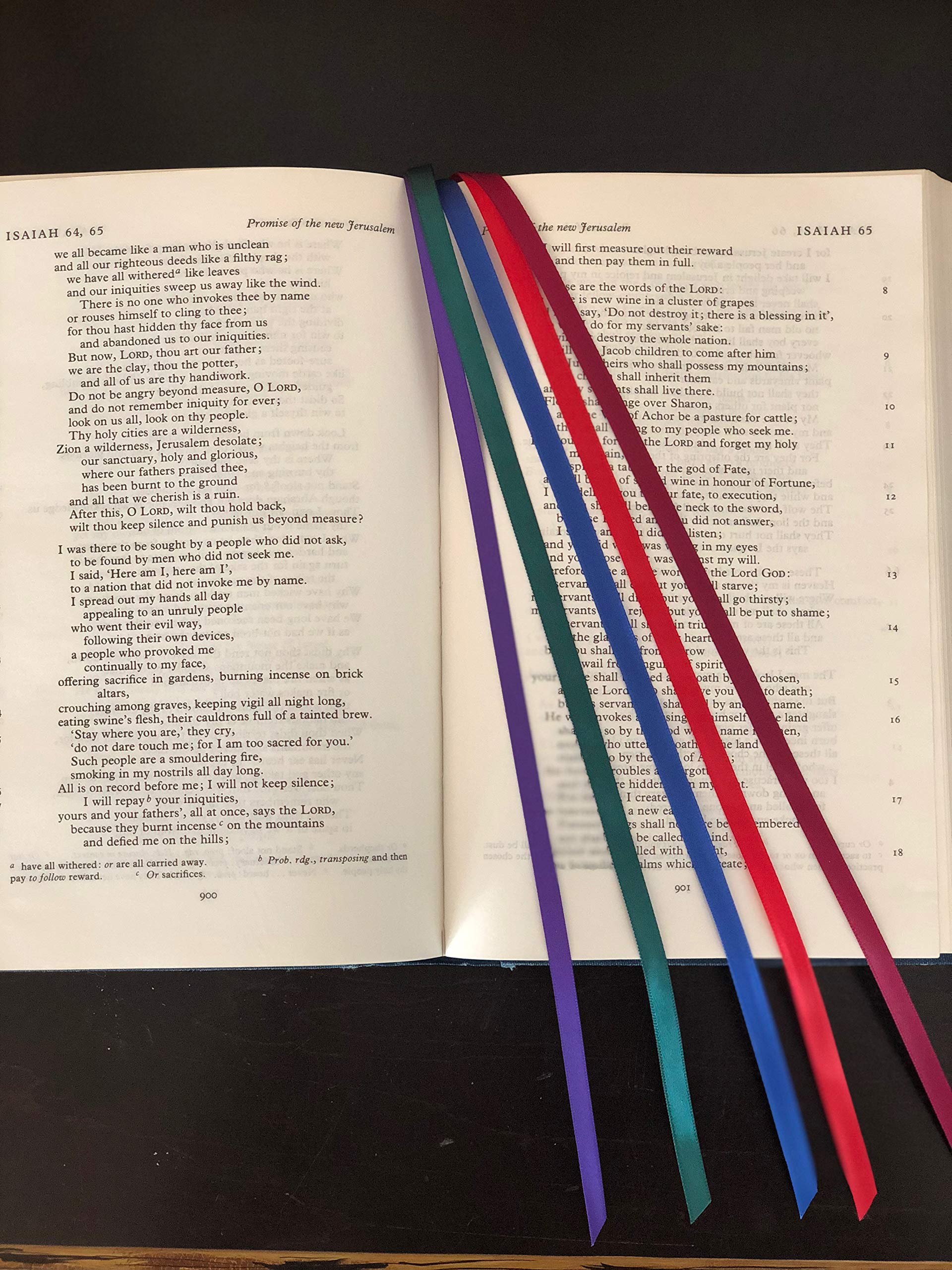 Banyan Pacific Bible Bookmark Ribbons - 5 Pack (Royal)