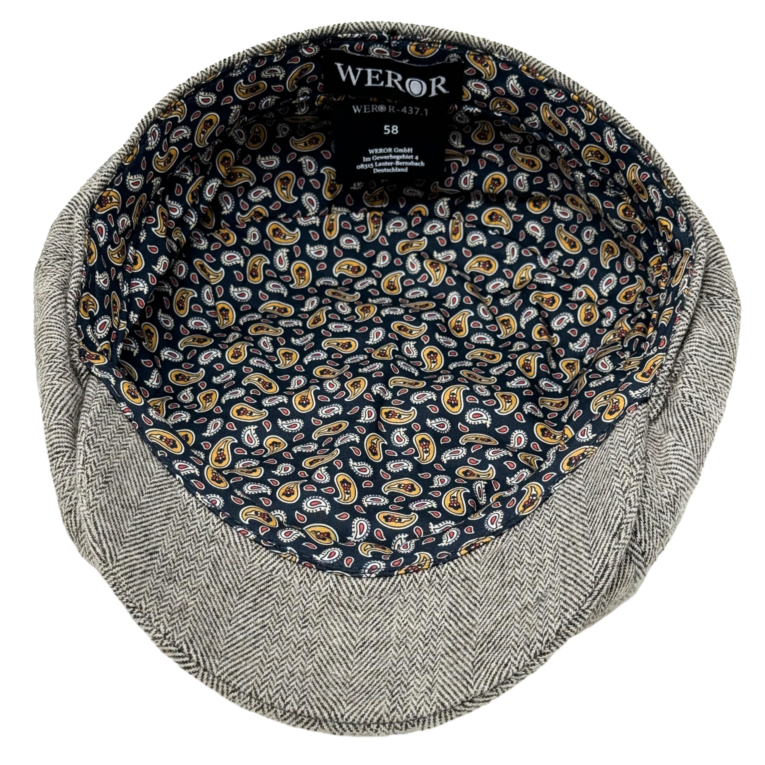Schiebermütze Herren Schirmmütze Herrenmütze Newsboy Flat Cap Mütze