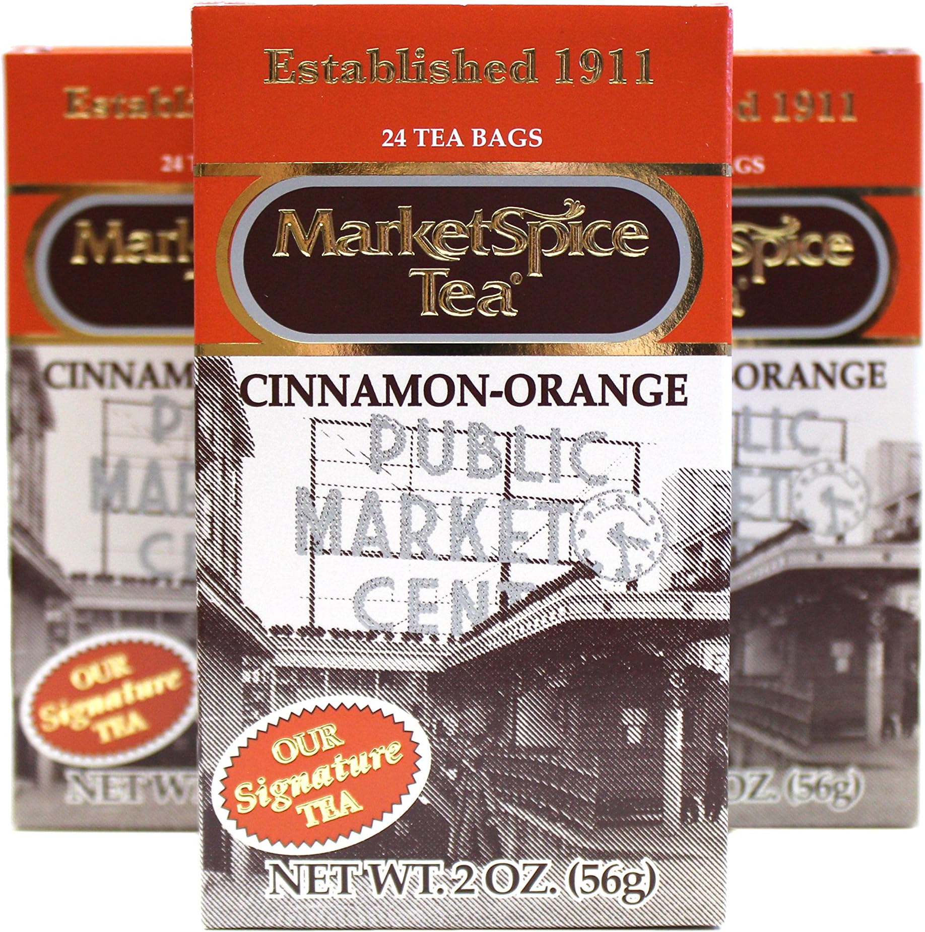 Market Spice Cinnamon-Orange Tea Bag, 24-Count (Pack of 3)