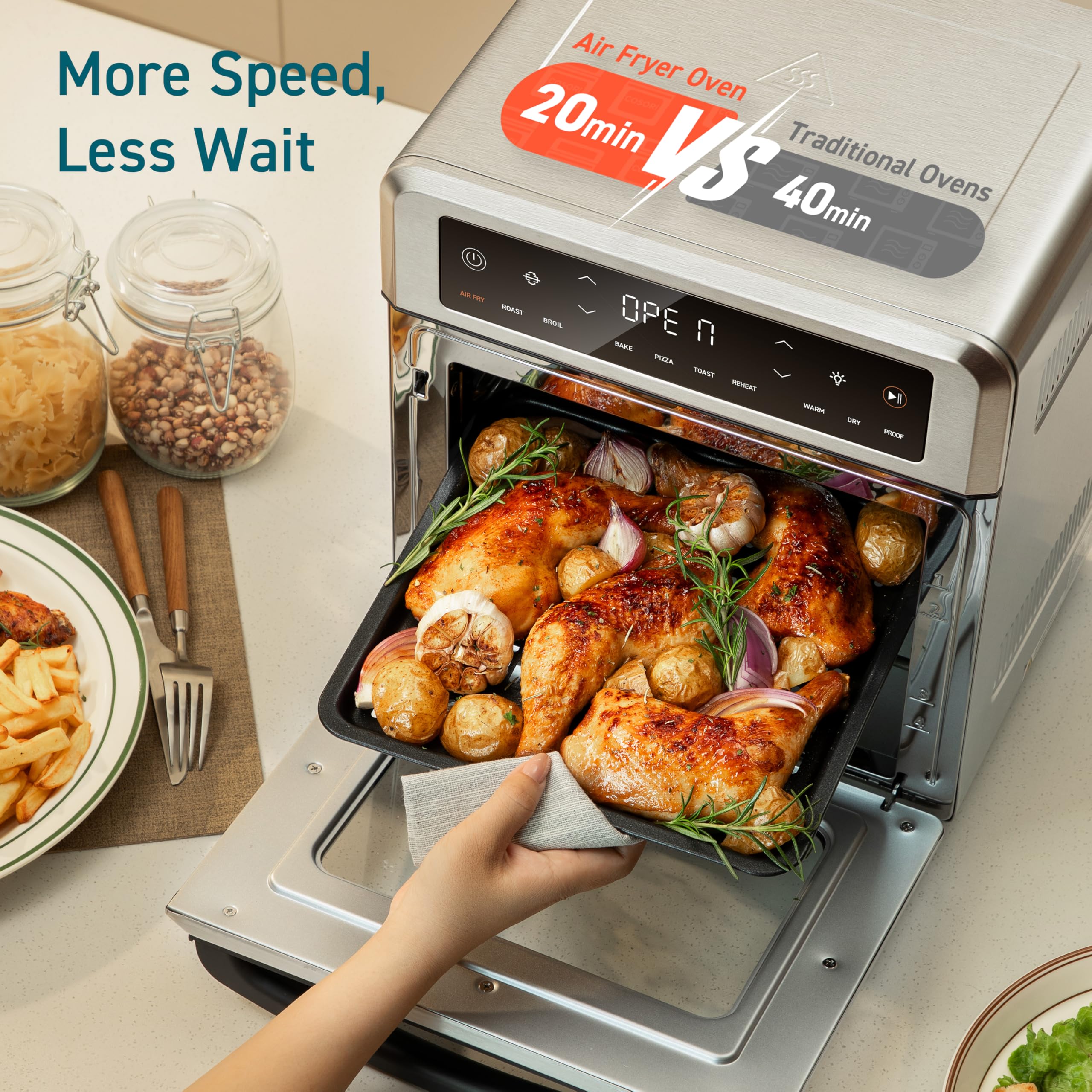 Cosori Air Fryer Oven 13 Qt (12 L), 11-in-1 Small Footprint