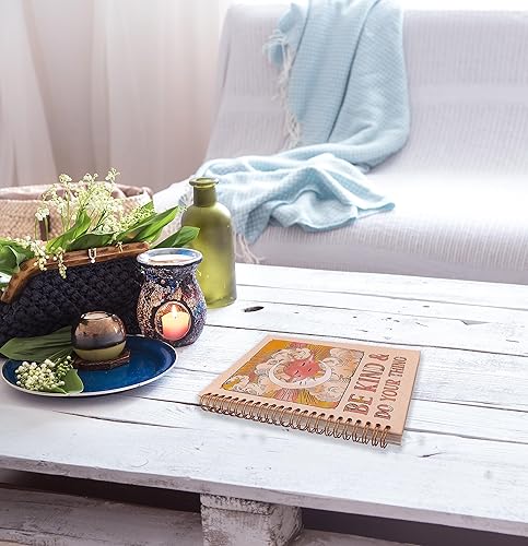 Miniatura 4 de Cuaderno de diario con texto en inglés "Be Kind and Do Your Thing" con texto en espiral con texto en inglés "Be Kind and Do Your Thing" con texto en