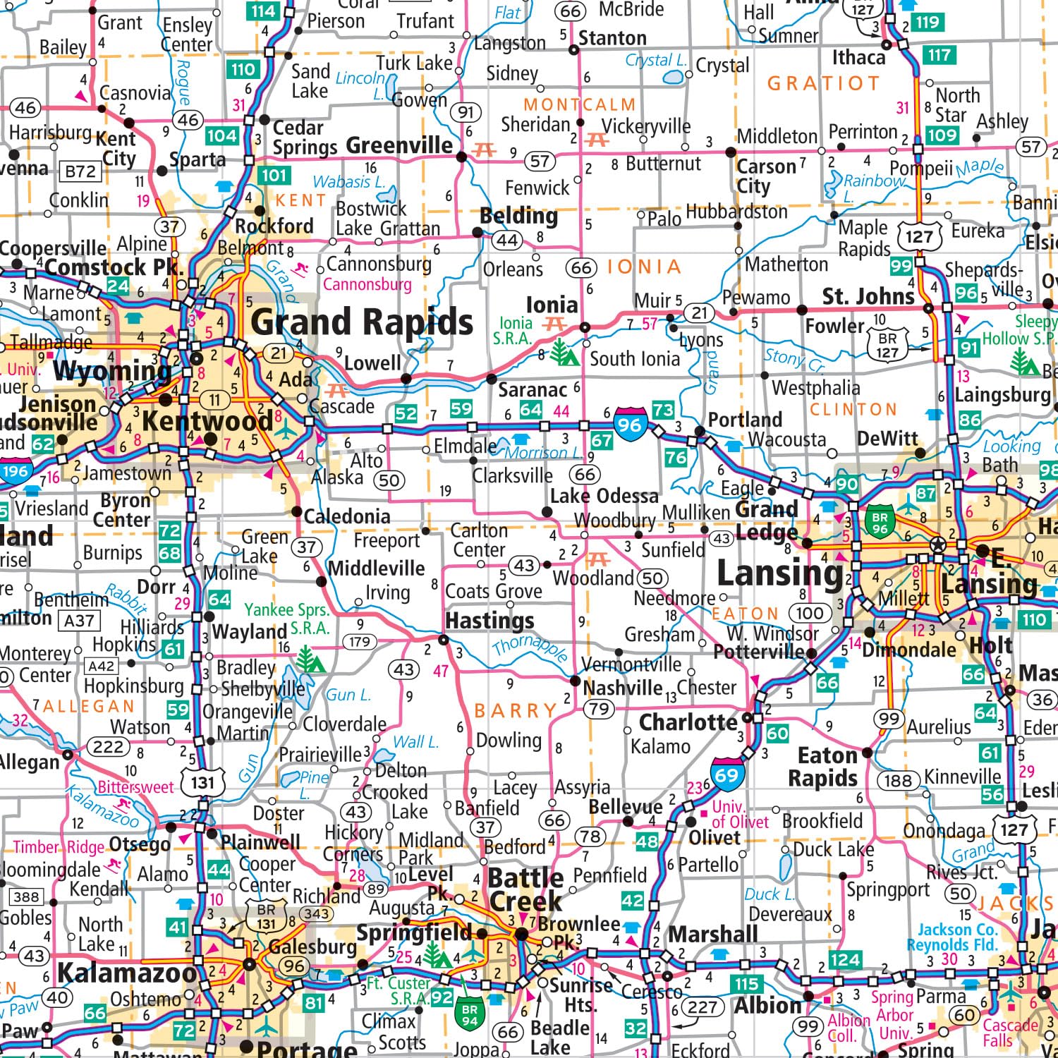 Rand McNally Easy to Fold: Michigan Laminated Map - Image 4