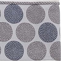 Vista 2 de Avanti Linens - Toalla de baño, toalla de algodón suave y absorbente (colección de círculos punteados, blanco)