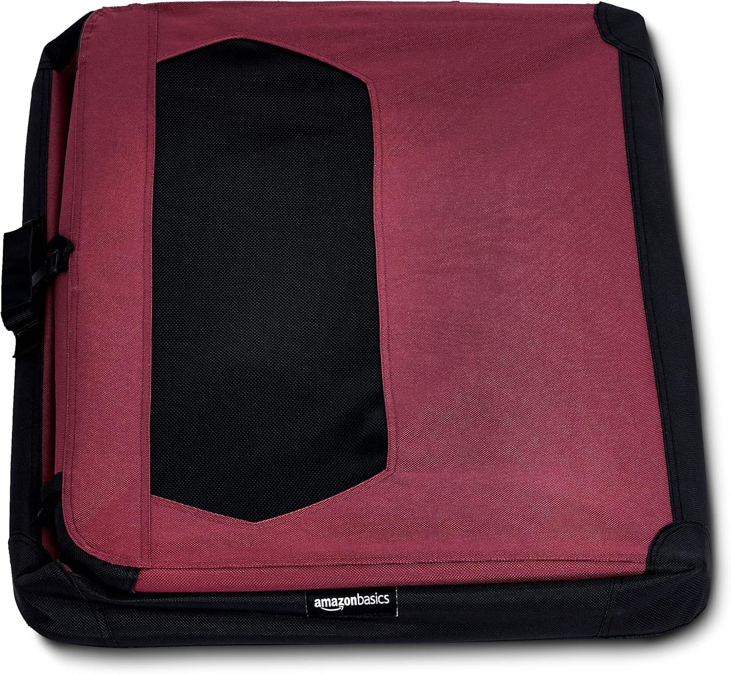  Basics Folding Portable Soft Pet Dog Crate Carrier Kennel - 36 x 24 x 24 Inches, Red : Pet Supplies