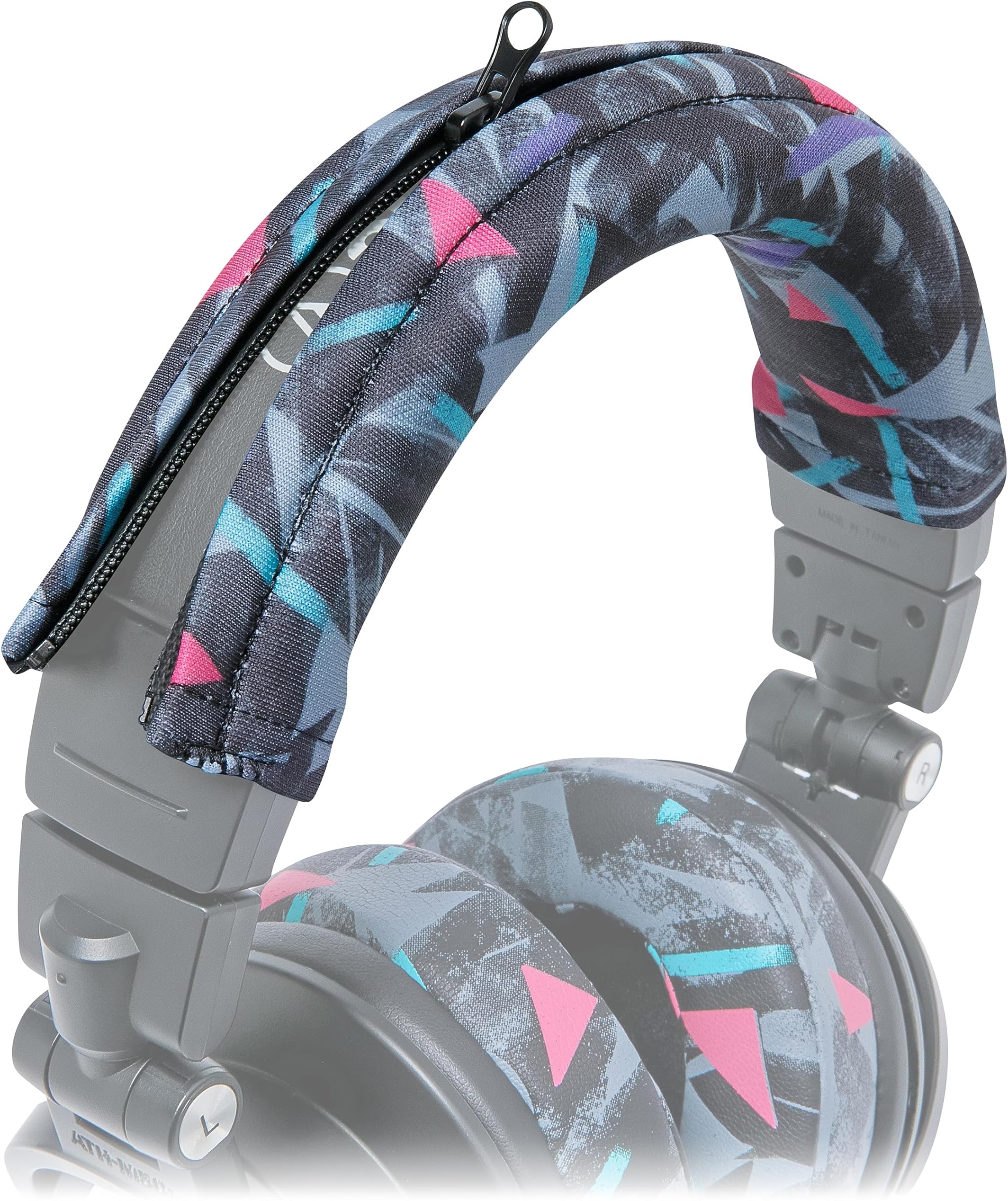 BandZ V2 Protective Headband Cover for Audio Technica ATH M Series Headphones - Machine Washable, No More Flaking Leather - Compatible with M50X / M50XBT / M50 / M40X & More | (90's Black)