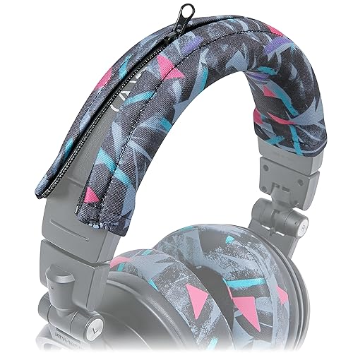 WC BandZ V2 Protective Headband Cover for Audio Technica ATH M Series Headphones - Machine Washable, No More Flaking Leather - Compatible with M50X / M50XBT / M50 / M40X & More | (90's Black) - 90's Black