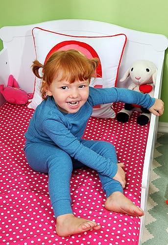 Miniatura 2 de City Threads Conjunto de ropa interior térmica para niñas, capa base de algodón suave y transpirable, fabricado en Estados Unidos