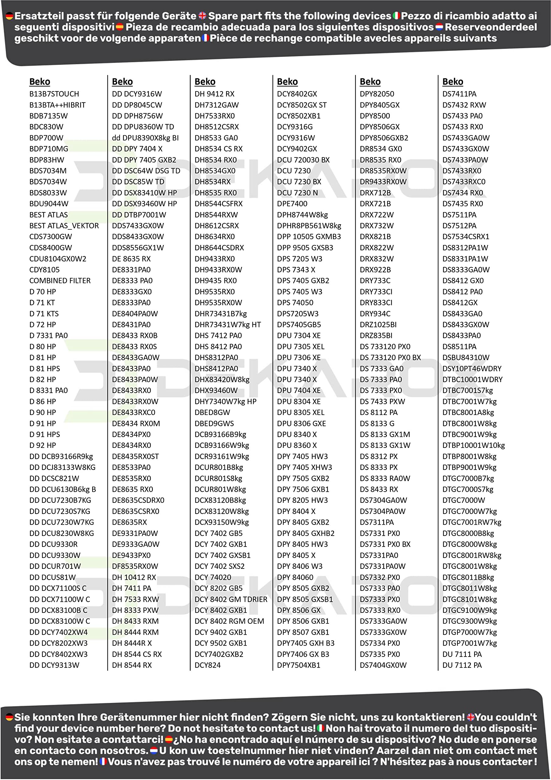 Kondenswasserpumpe Kondensatpumpe für Beko Blomberg Arcelik Grundig 2962510300 Hanyu B13-6B B13-6C für Trockner Wäschetrockner Wärmepumpentrockner