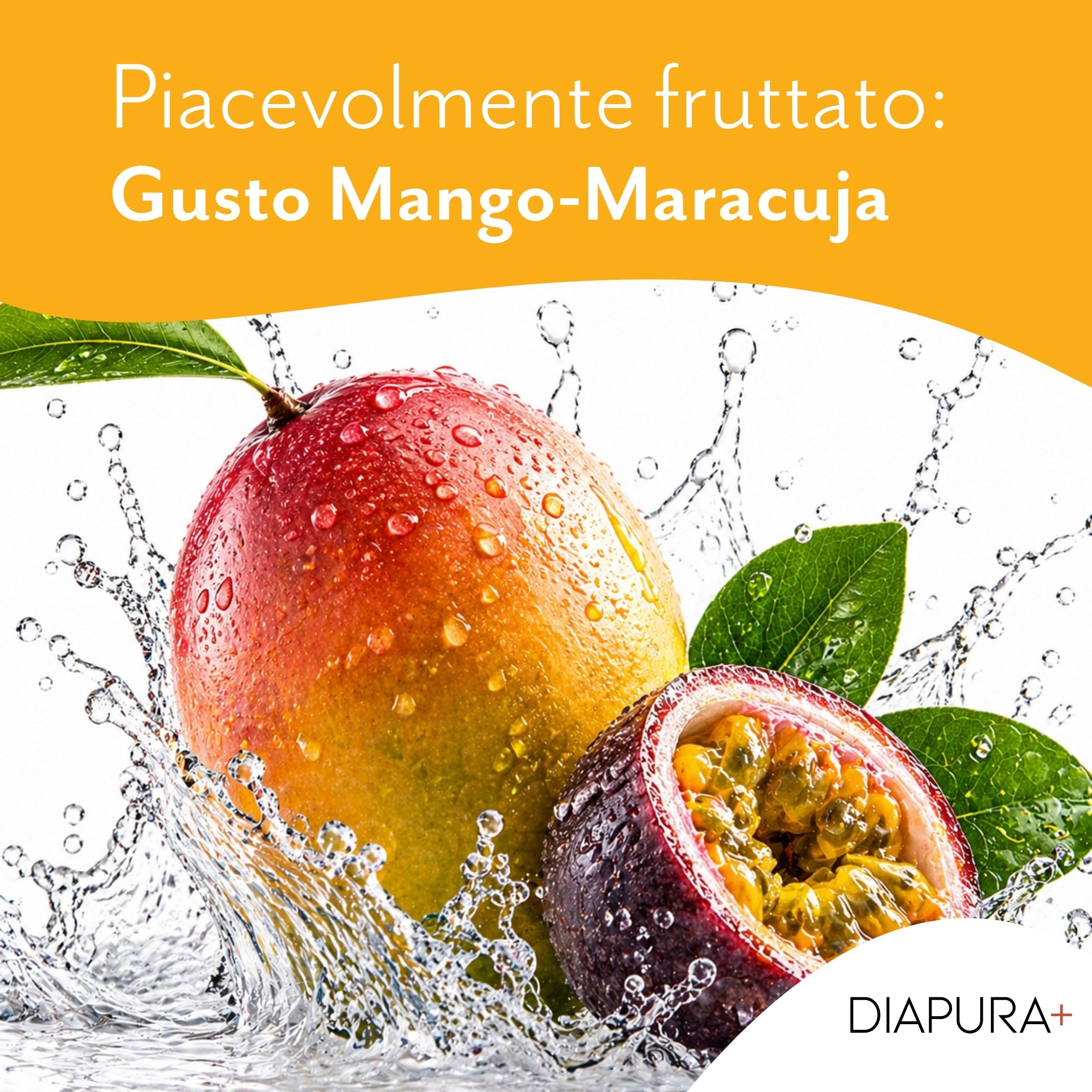 Gluco2Go Gel di glucosio, 15 g di glucosio per porzione, 12 x 30 ml | Glucosio liquido, pronto all'uso, bustine monodose, regola 15-15 per l'ipoglicemia, gusto Mango-Maracuja, Made in Germany