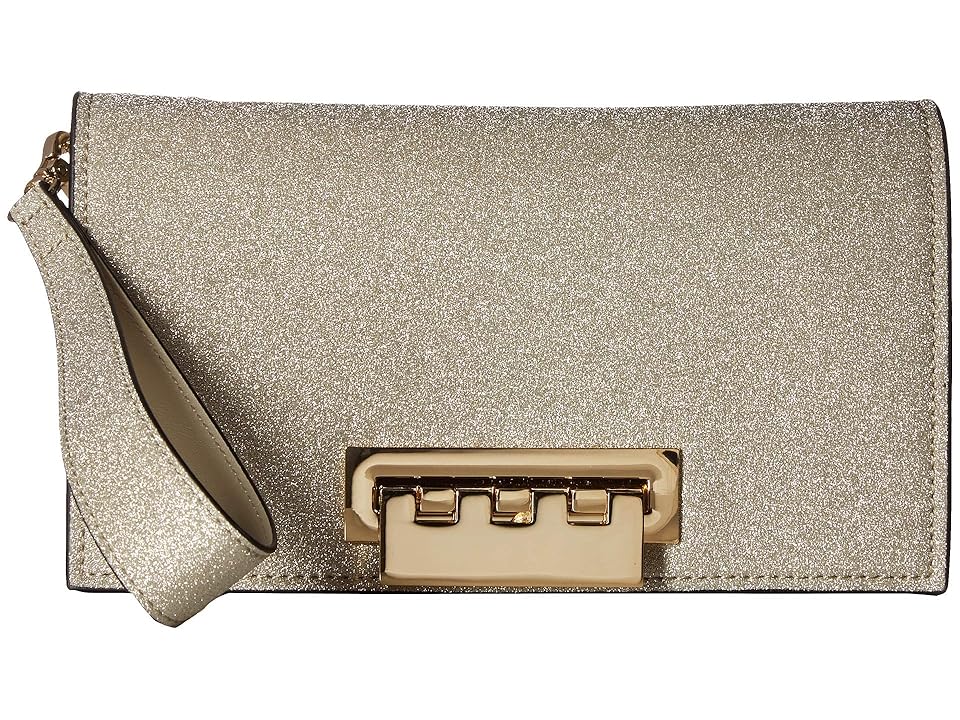 

ZAC Zac Posen Earthette Clutch (Gold Glitter) Clutch Handbags