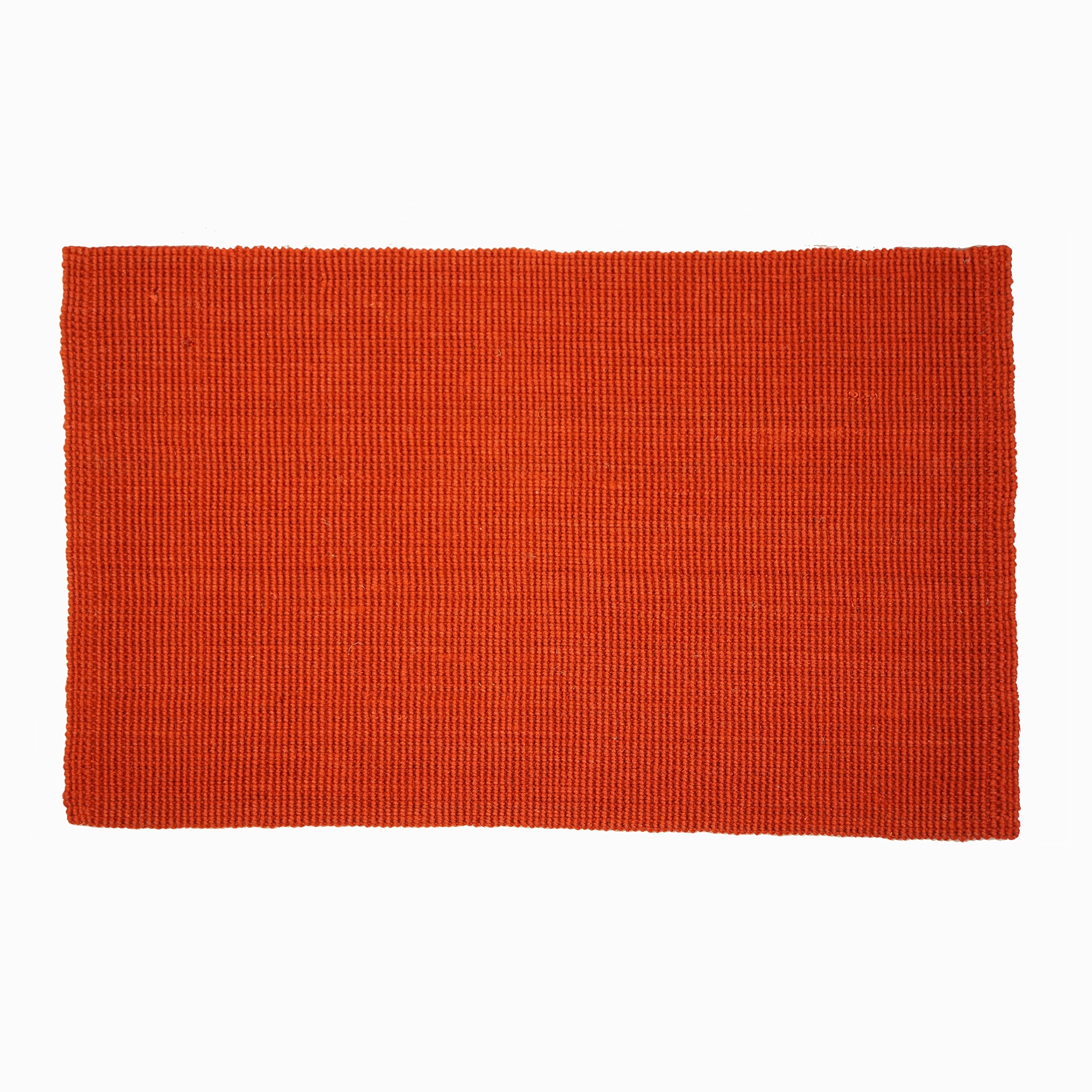 NACH WG-950-35R Jute Boucle Mat, Large, Red