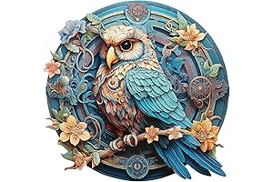 Geper Wooden Puzzles for Adults: Enchanting Owl, 263 Pcs Wise Wisdom