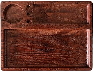 GrindNation Premium Rolling Tray | Eschenholz | groß | passend für alle 63mm Grinder | gefertigt in Deutschland