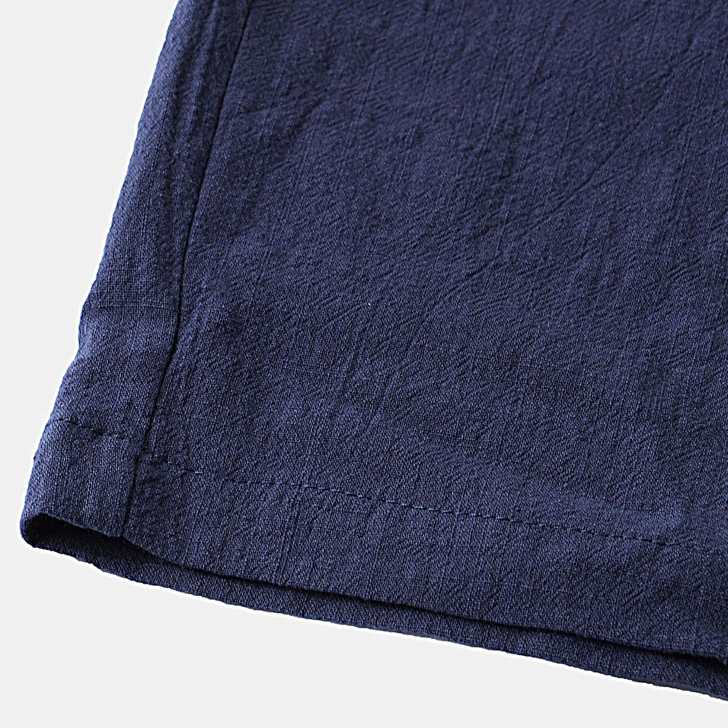 Men Casual Solid Cotton Linen Beach Shortsstretch Classic Fit Elastic Waist Shorts Fashion Drawstring Shorts Pocket