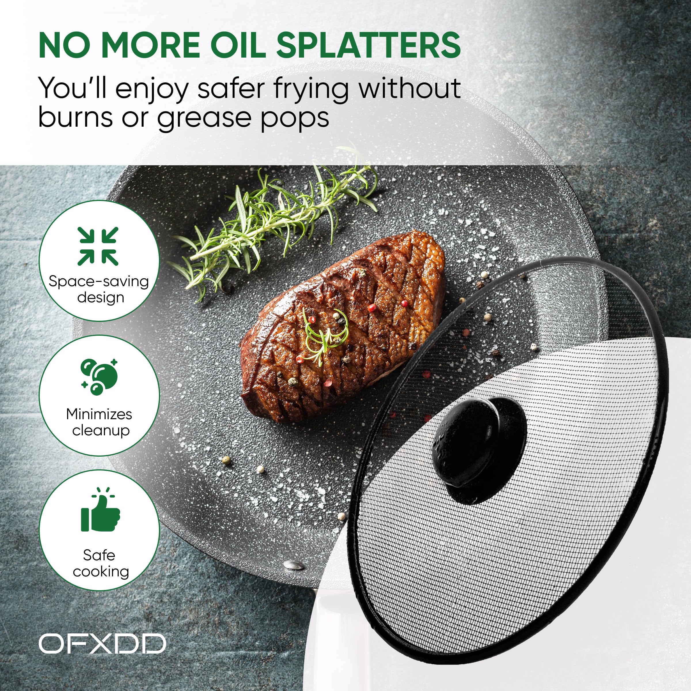 Oil Splatter Screen, Splatter Screen Cover, Pot Splatter Screen Guard, Pan Splatter Screen