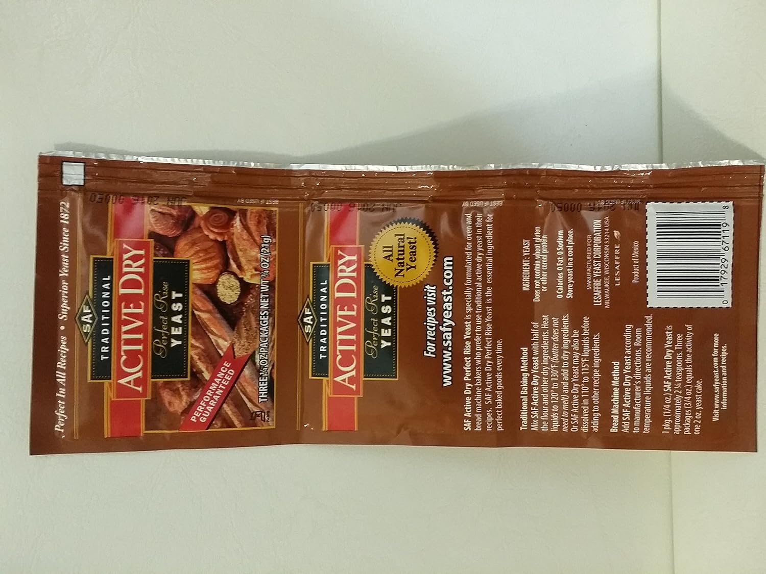 Saf perfect rise instant yeast