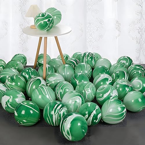 Miniatura 2 de Globos de teñido anudado verde, 30 globos de látex de mármol de ágata de 12 pulgadas para suministros de fiesta de cumpleaños, caramelos, despedida