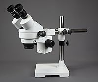 Vista 2 de Parco Scientific Microscopio estéreo de zoom binocular, ocular de campo ancho 10x, rango de zoom de 0.7X—4.5X, rango de aumento 7X—45x, soporte