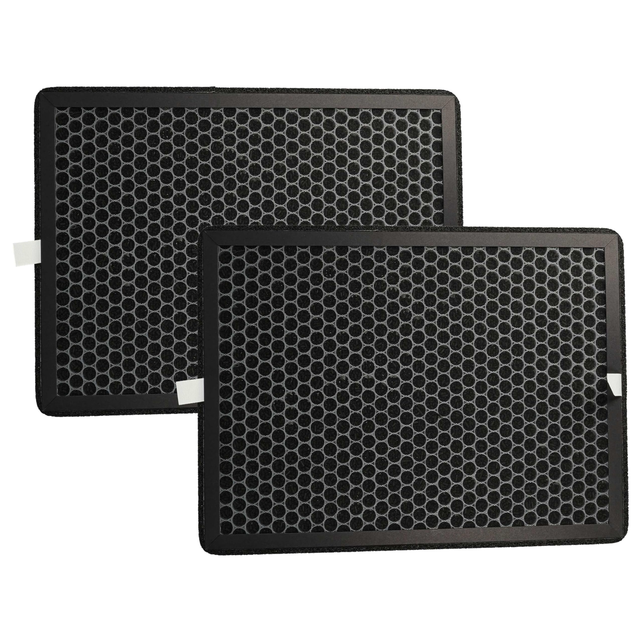 vhbw 2x Filtro de aire compatible con Rowenta Pure Air Genius PU3080, Genius PU3080F0 purificador - Filtro combi carbón activo + Allergy+