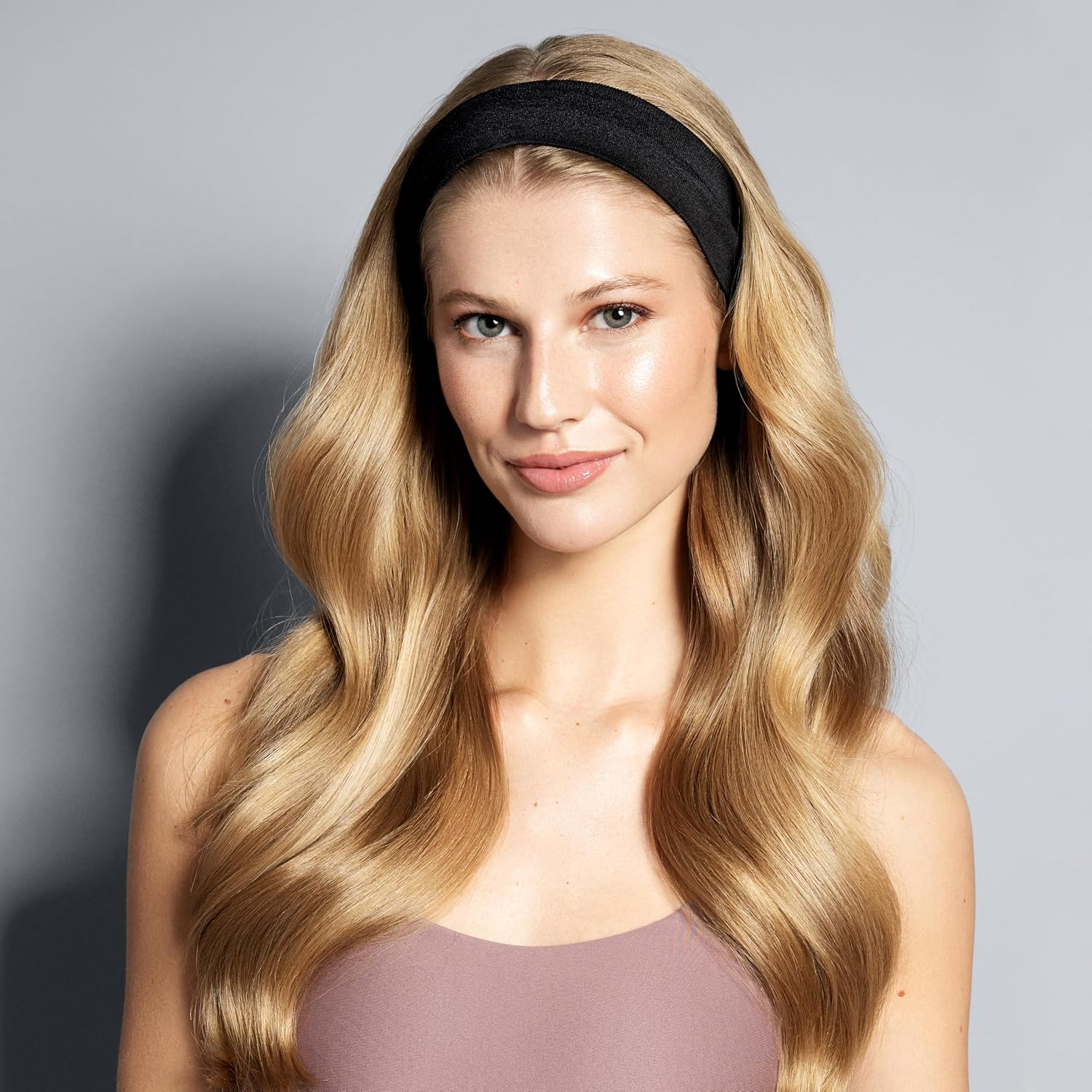 The Hair Edit Harmony Slim Textured Headbands for Women, Non-Slip Lightweight Headbands, Moisture-Absorbing Fabric for Yoga, Workouts & Everyday Wear, Hair Accessories for Women & Girls, 2-Pack