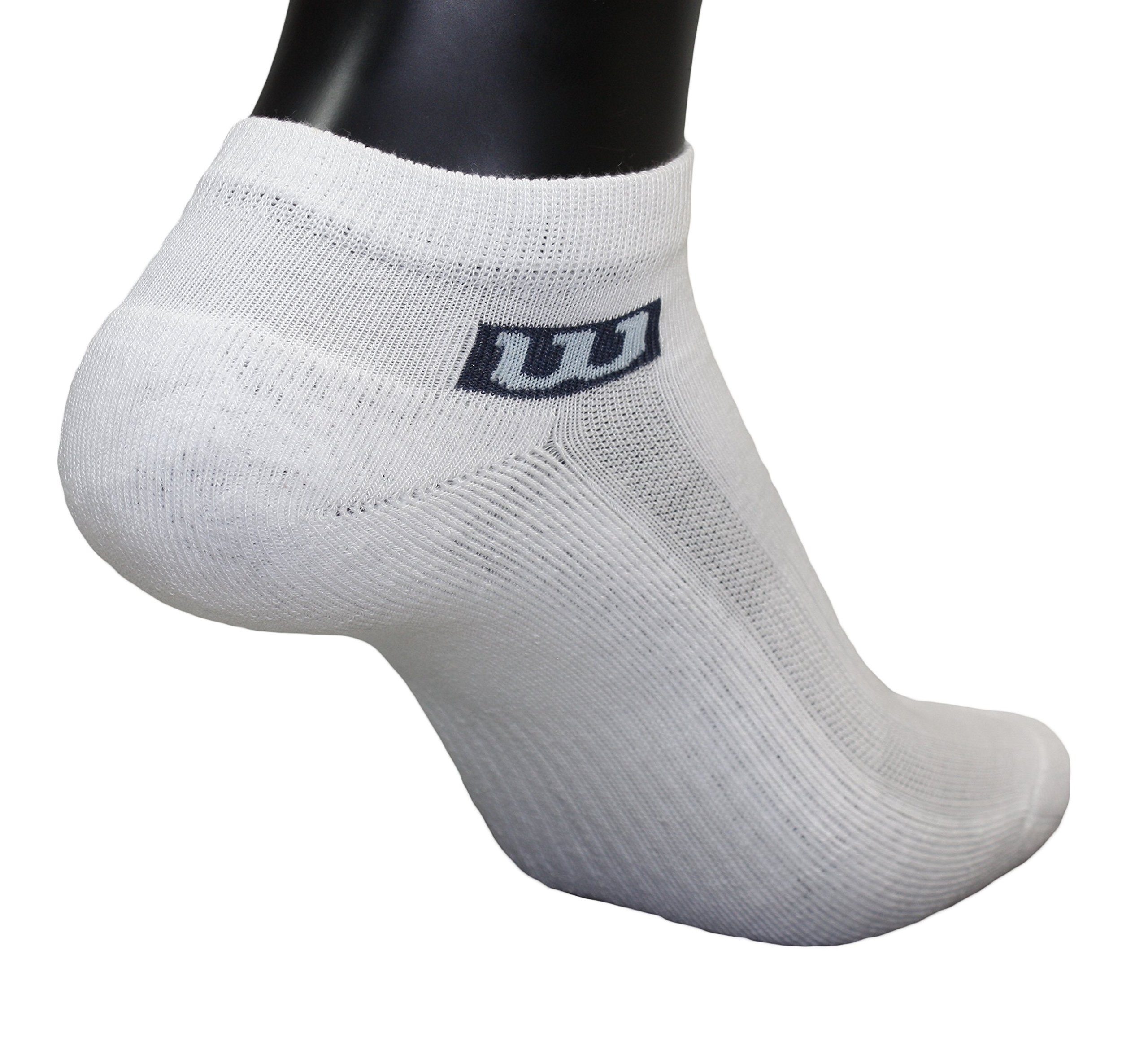 WILSON Men's White Trainer Liner Sock (Pack of 3), UK6 - 11