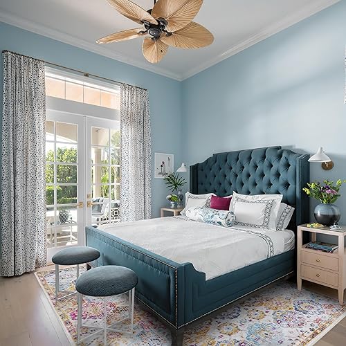 Miniatura 5 de XSIVOD Alfombras vintage de 3 x 5 pies para sala de estar, alfombra tradicional envejecida para dormitorio, entrada, pasillo, cocina, lavandería,