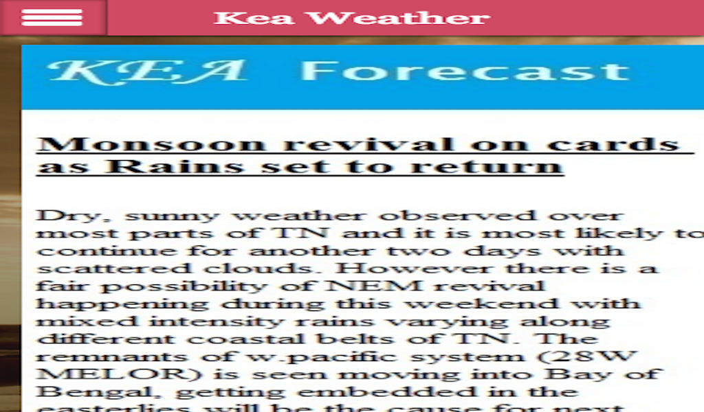 Kea Weather - App on Amazon Appstore
