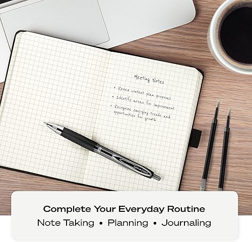 Miniatura 5 de uni-ball 207 bolígrafos de gel retráctiles de punta media 0028in surtidos paquete de 8